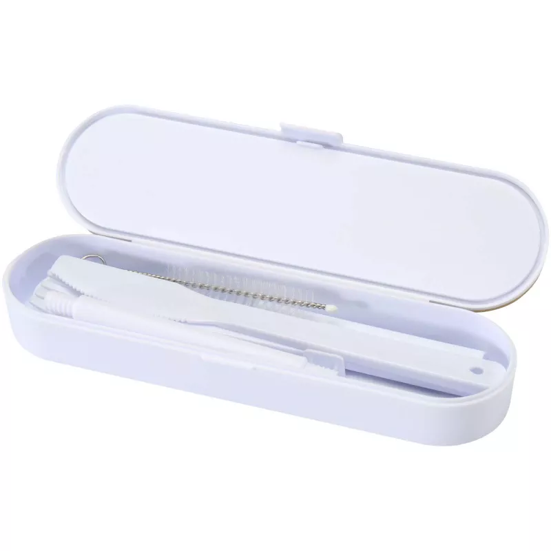 Runa zestaw sztućców z bambusową pokrywką - Biały (12636501)