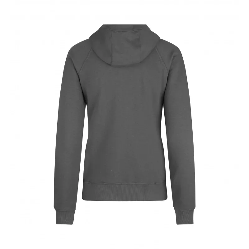 Bluza damska z kapturem ID CORE/zip 0639 300 g/m² - Silver Grey (0639-SILVER GREY)