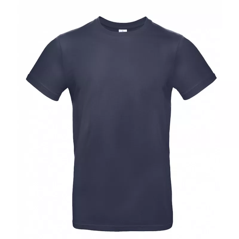 Koszulka reklamowa 185 g/m² B&C #E190 - Navy Blue (006) (TU03T/E190-NAVY BLUE)
