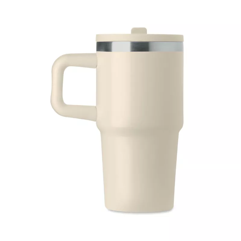 Kubek termiczny ze stali z recyklingu 500 ml ALAND - Bezowy (MO3170-13)