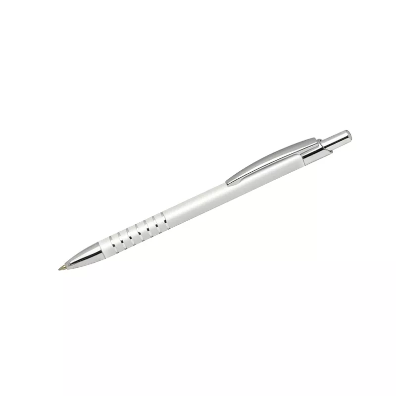 Długopis reklamowy metalowy RING - biały (19452-01)