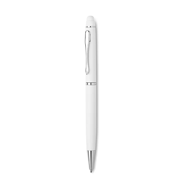 Długopis aluminiowy z rysikiem EDUAR - Bialy (MO8476-06)