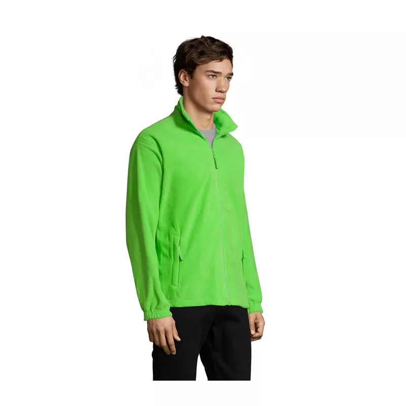 Bluza polarowa męska rozpinana 300 g/m² Sol's NORTH - Lime (S55000-LM)
