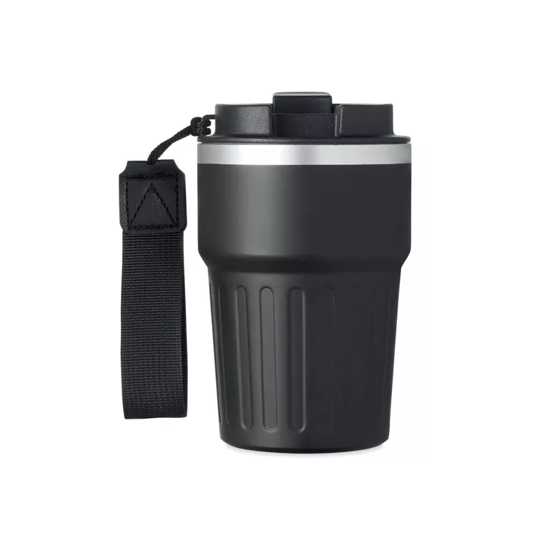 Zestaw kubek 350 ml, notes A5 i długopis ENGAGE - Czarny (MO2930-03)
