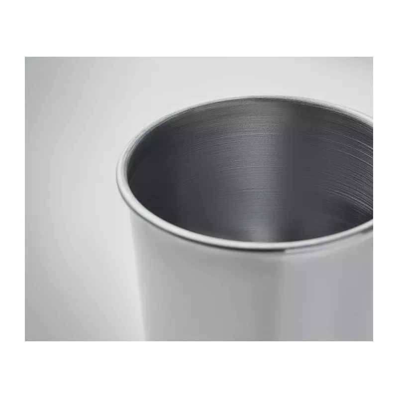 Kubek stalowy jednościenny 350 ml BONGO - Srebrny Mat (MO6362-16)