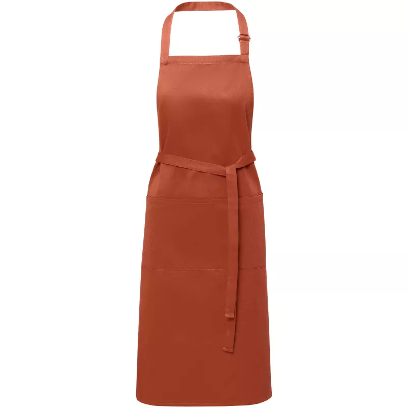 Fartuch kuchenny ANDREA 240 g/m² z regulowanym paskiem na szyję - Brick (11333432)