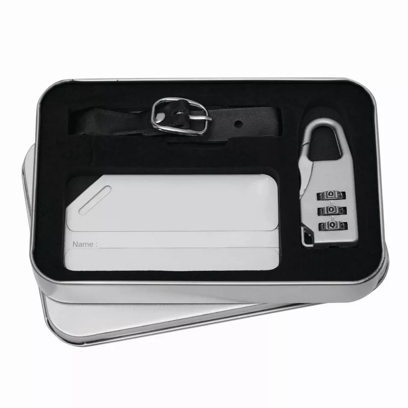 Zestaw do bagażu - srebrny (56-0407070)