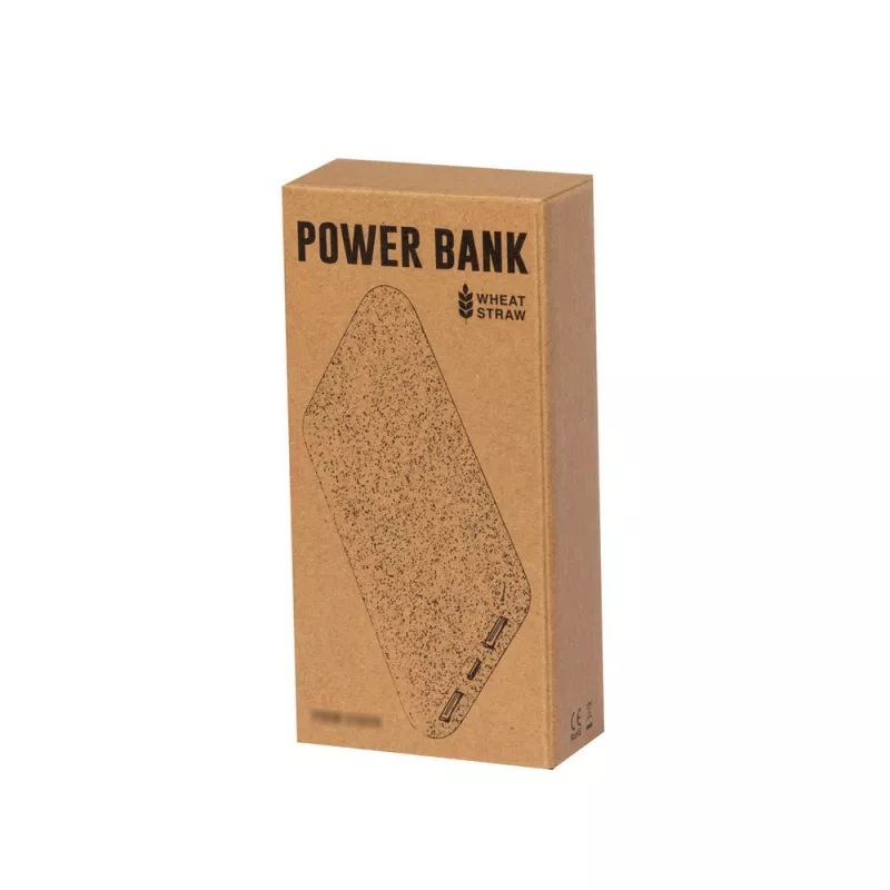 Power bank 20000 mAh ze słomy pszenicznej - neutralny (V2016-00)