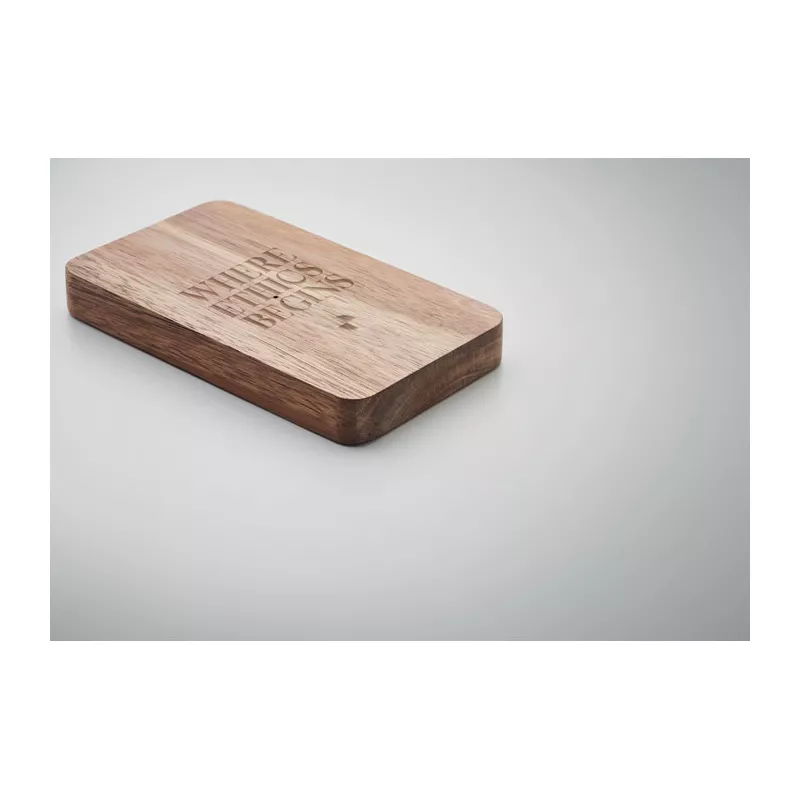 Powerbank 4000 mAh z ładowarką indukcyjną 15W ACAPOW - Czarny (MO2185-03)