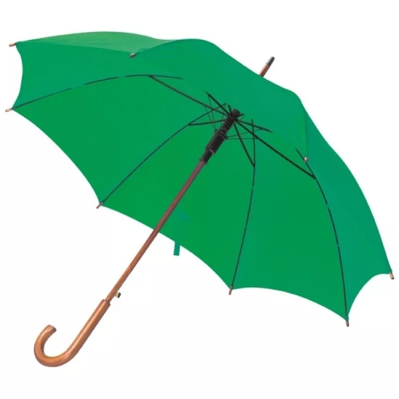 Parasol automatyczny drewniany Ø105 cm NANCY - zielony (513109)