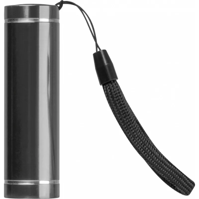 Latarka z aluminium z recyklingu UTRECHT - ciemnoszary (410477)