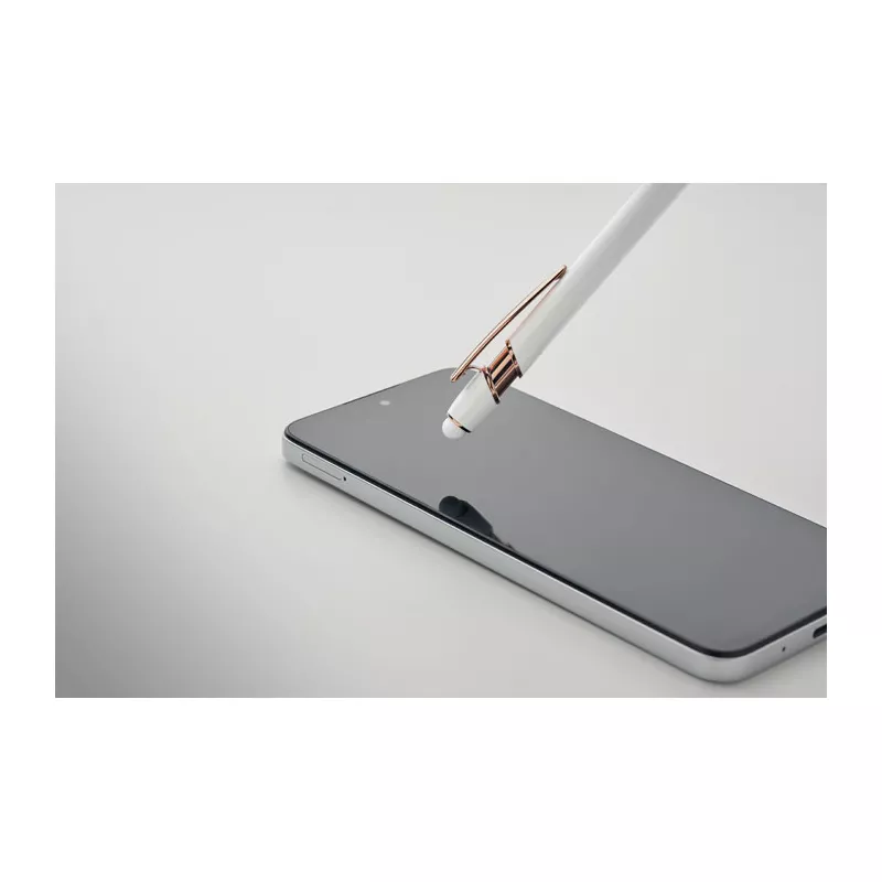 Długopis z aluminium z recyklingu SCRIBBLE - Bialy (MO2380-06)