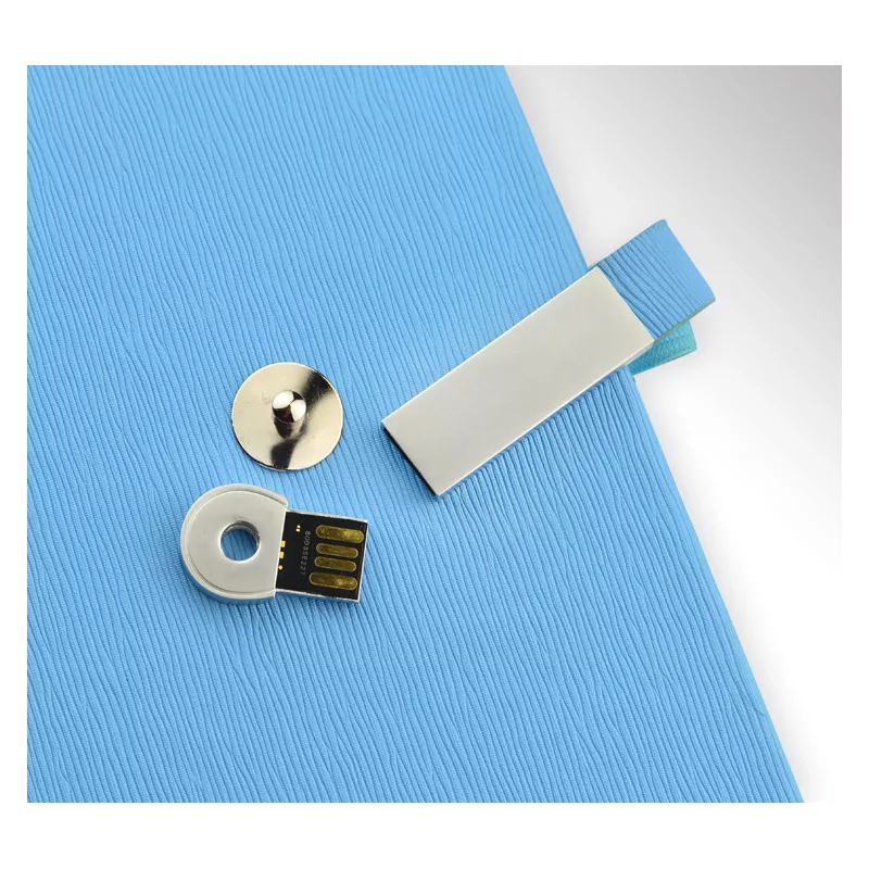 Notes MIND z pamięcią USB 16 GB, A5 - błękitny (17690-08)