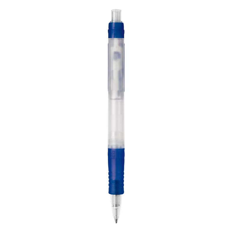 Długopis Vegetal Pen Clear przejrzysty z PLA - ciemnoniebieski  mrożony (LT87540-N5410)