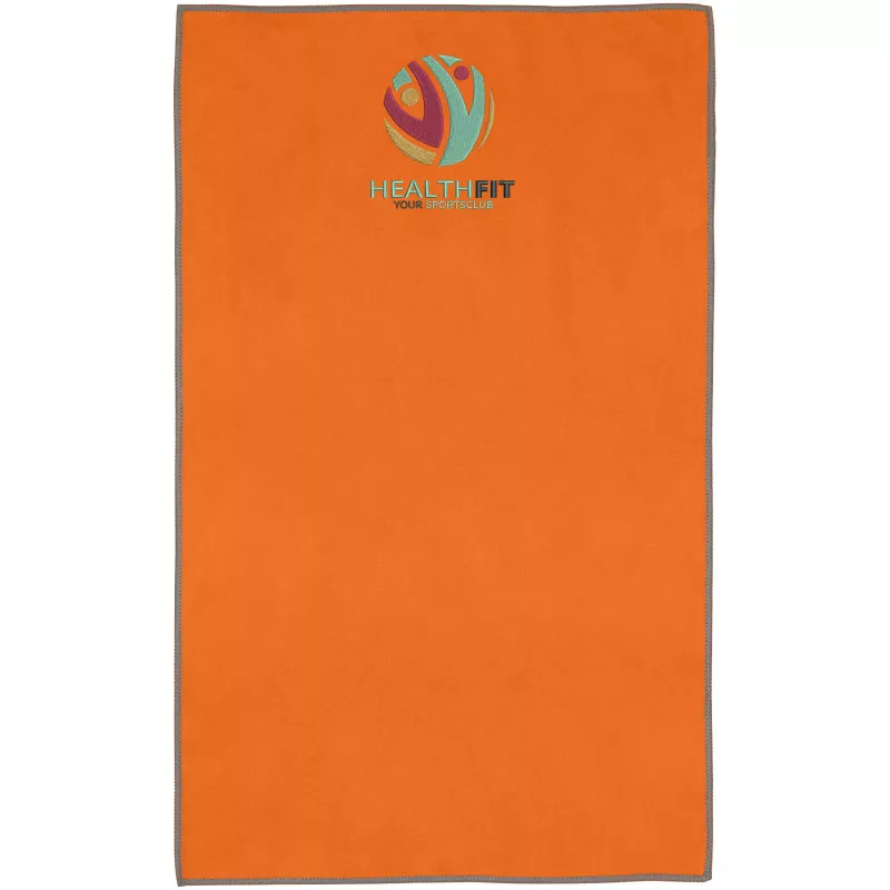 Pieter niezwykle lekki i szybko schnący ręcznik o wymiarach 30x50 cm z certyfikatem GRS - Pomarańczowy (11332231)