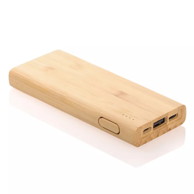 Bambusowy power bank 5000 mAh B'RIGHT | Posey - drewno (V0347-17)