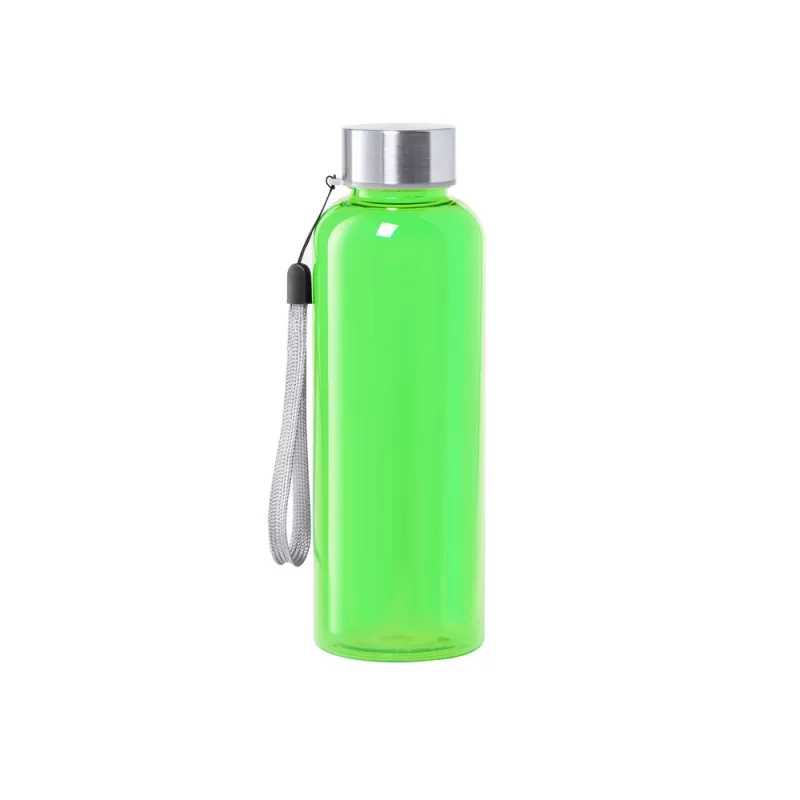 Butelka szklana z zakrętką ze stali nierdzewnej 500 ml - jasnozielony (V0983-10)