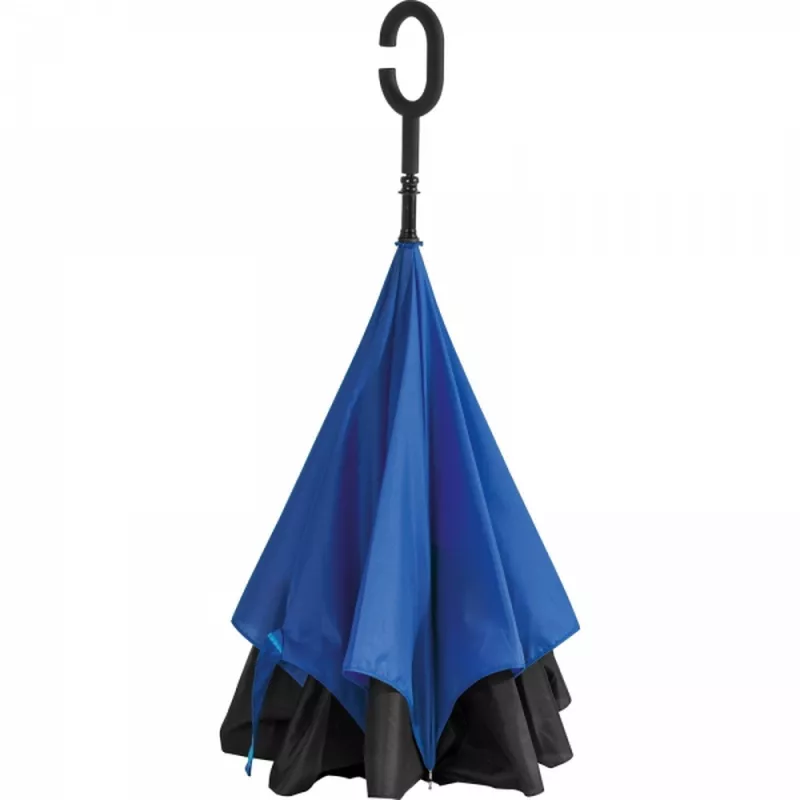 Parasol manualny odwrócony ø120 cm OLIVIA - niebieski (4047604)