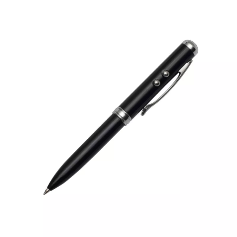 Długopis ze wskaźnikiem laserowym Supreme – 4 w 1 - czarny (R35423.02)