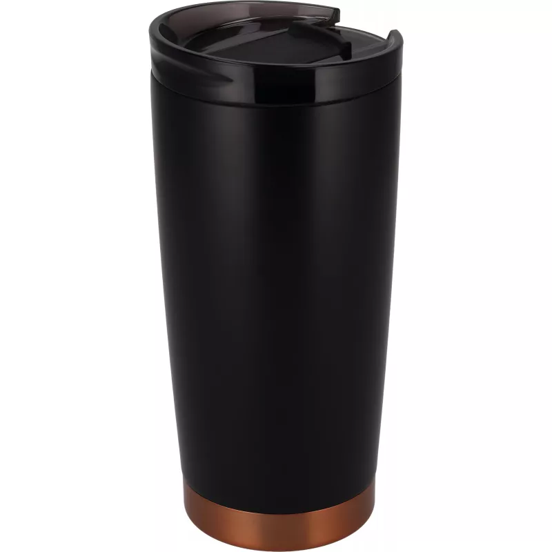 Kubek termiczny stalowy z recyklingu LA LOUVIERE MoLu 540 ml - czarny (535003)