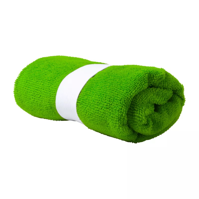Ręcznik 40 x 90 cm z mikrofibry 160 g/m² z paskiem gumowym Kefan - zielony (AP721207-07)
