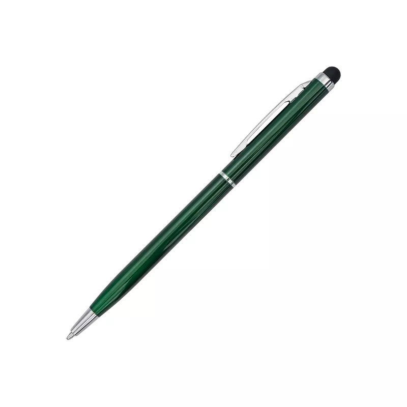 Długopis aluminiowy Touch Tip - ciemnozielony (R73408.51)