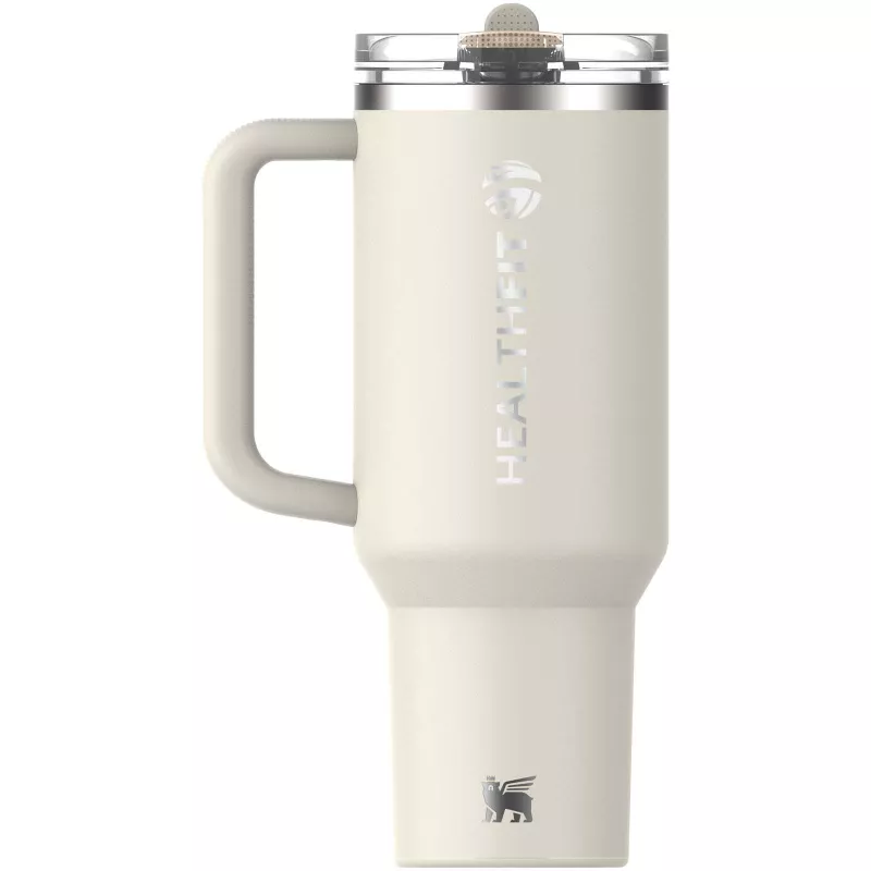 Stanley Quencher® ProTour 1180 ml termoizolowany kubek ze słomką, wykonany z recyklingowanej stali nierdzewnej  - Kramowy (10097910)