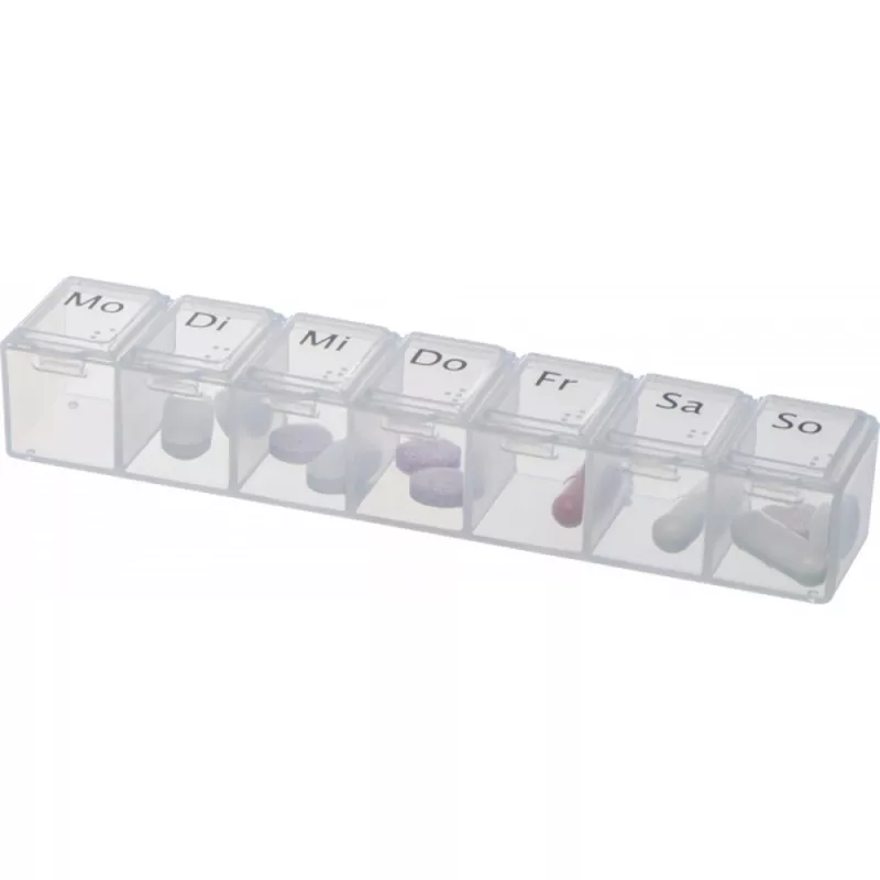 Pudełko na leki KATIE - przeźroczysty (7389666)