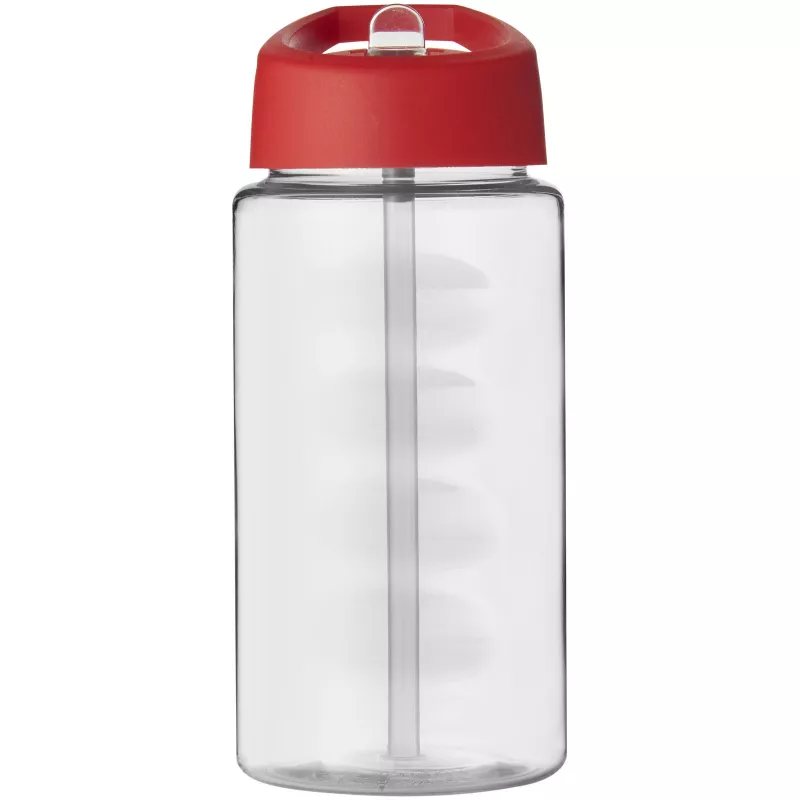 Bidon H2O Bop o pojemności 500 ml z wieczkiem z dzióbkiem - Czerwony-Przezroczysty (21088310)