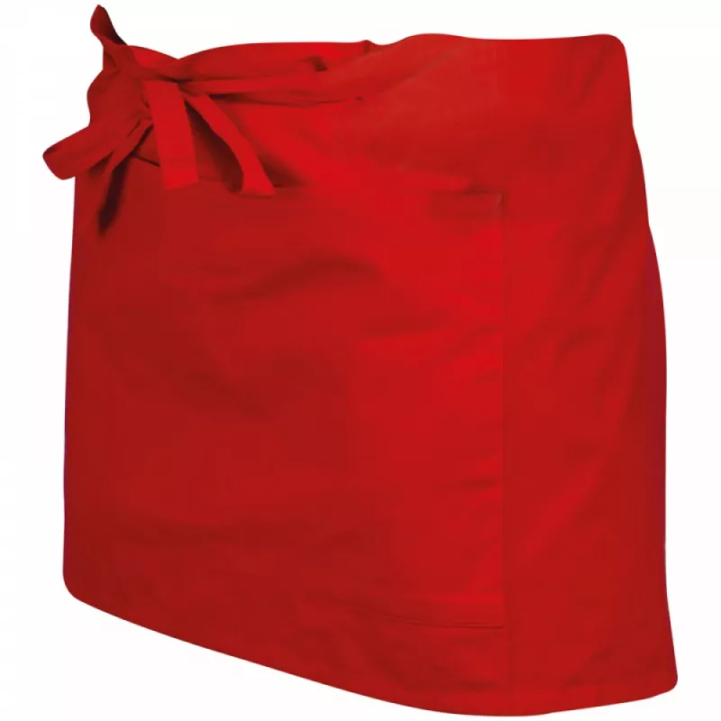 Krótki fartuszek kelnerski z bawełny 180 g/m² - czerwony (6138105)