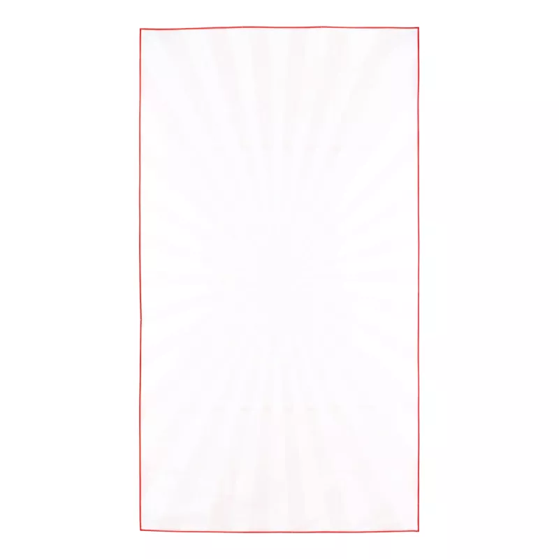 Szybkoschnący ręcznik plażowy R-PET 100×180 cm, sublimacja - czerwony (LT97215-N0021)