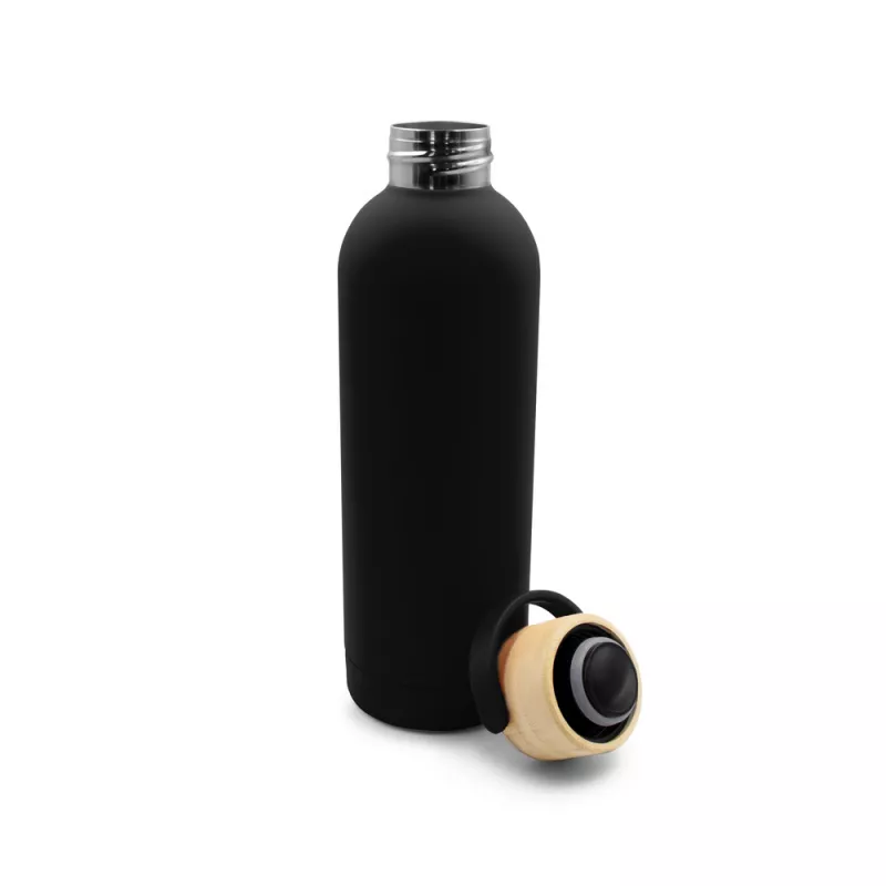 Butelka termiczna 500 ml | Zeniqua - czarny (VA116-03)