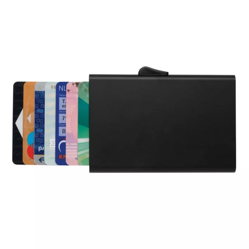 Etui na karty kredytowe C-Secure, ochrona RFID - czarny (P820.491)