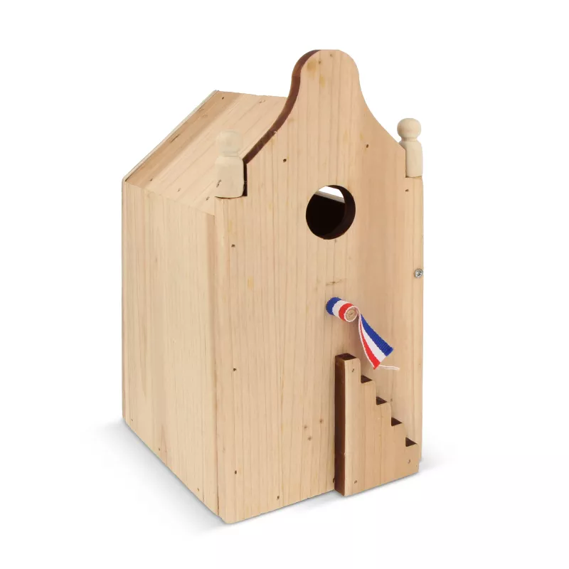 Drewniany domek dla ptaków FSC - drewniany (LT94564-N0093)