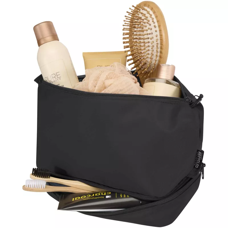 Trip Aware™, kosmetyczka podróżna wykonana z materiałów z recyklingu, 6 l - Czarny (12076690)