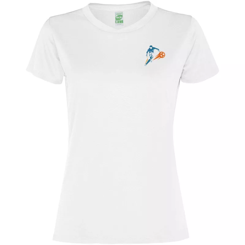 Slam short sleeve women's sports t-shirt - Biały (R0305-WHITE)