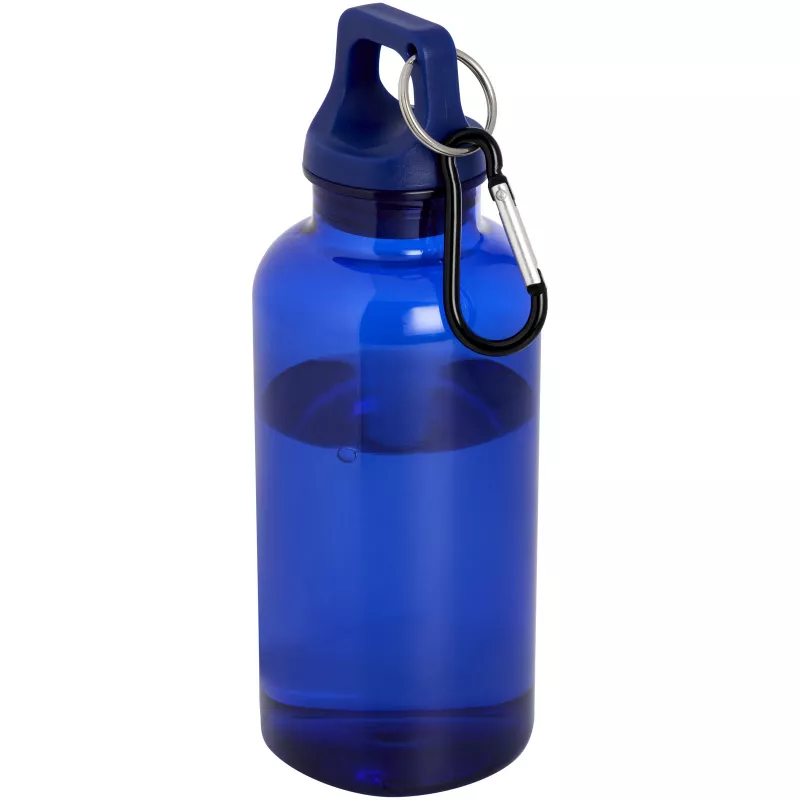 Oregon butelka na wodę o pojemności 400 ml z karabińczykiem wykonana z tworzyw sztucznych pochodzących z recyklingu z certyfi - Niebieski (10077852)