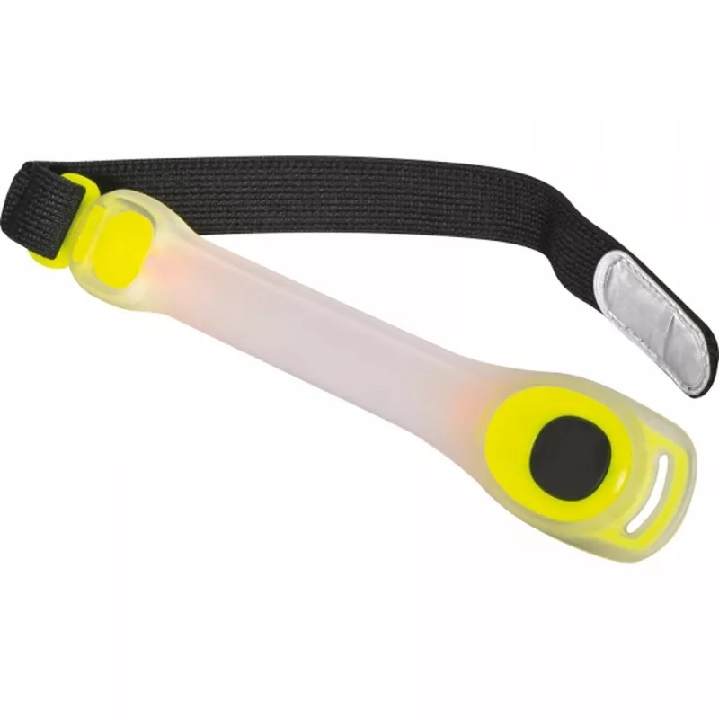 Opaska na rękę LED KLAUS - żółty (9341208)