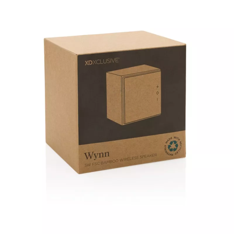 Bambusowy głośnik bezprzewodowy 5W Wynn - Brak koloru (P329.639)