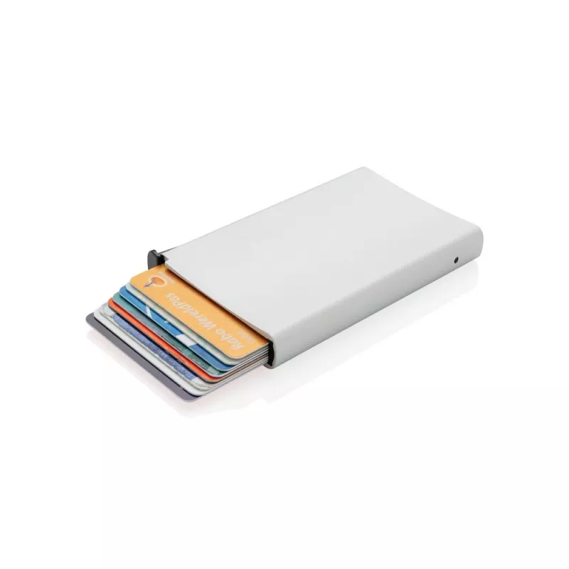 Etui na karty kredytowe, ochrona RFID - srebrny (P820.042)