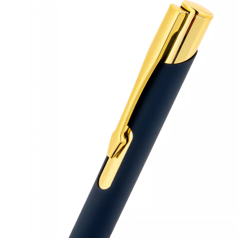 Długopis metalowy soft touch GLENDALE - granatowy (365544)
