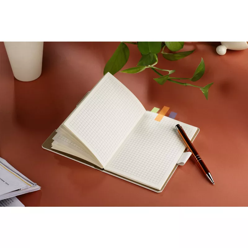 Notes z karteczkami samoprzylepnymi STIKLO A6 - biały (18224-01)