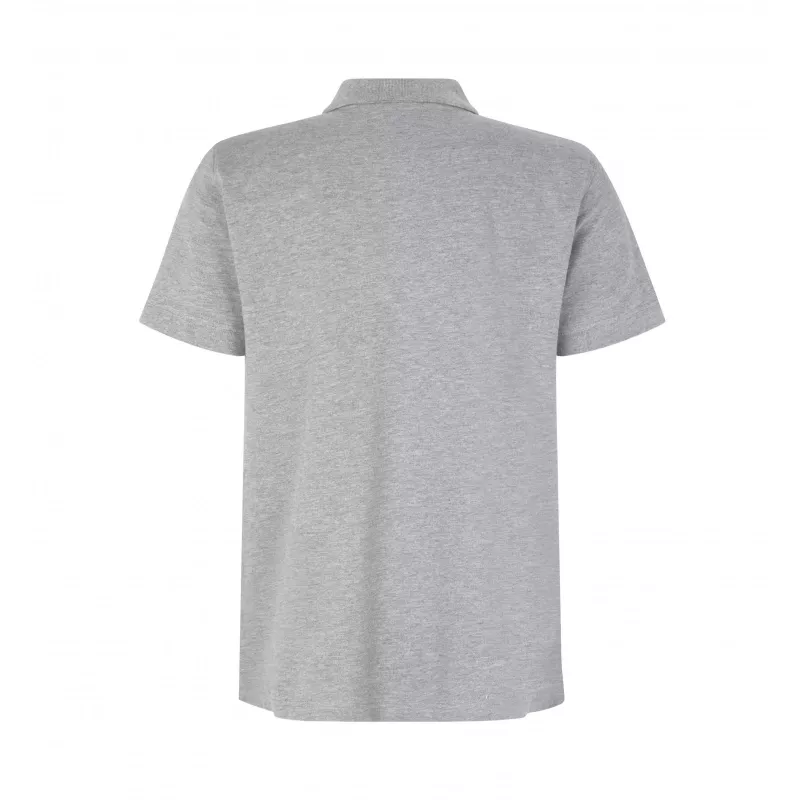 Koszulka bawełniana 210 g/m² ID Polo/stretch 0525 - Grey Melange (0525-GREY MELANGE)