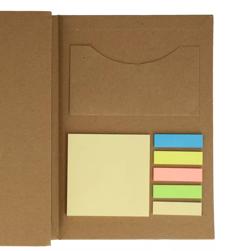 Trzyczęściowy zestaw piśmienniczy z papierową okładką o gramaturze 120 g/m² - naturalny-t (LT90868-N0094)
