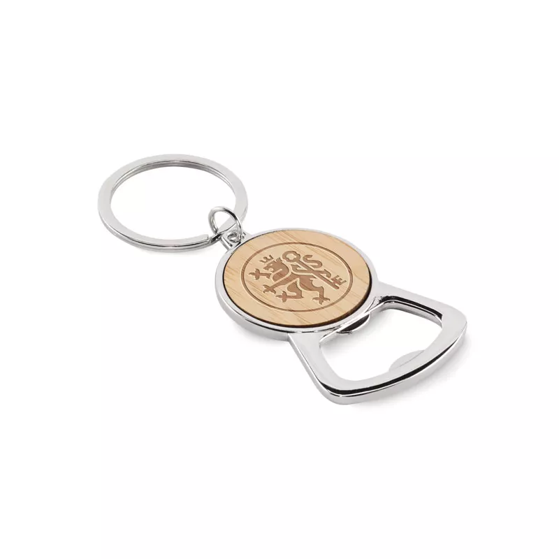 Brelok metalowy z otwieraczem do butelek KEYPOP - Drewna (MO2483-40)