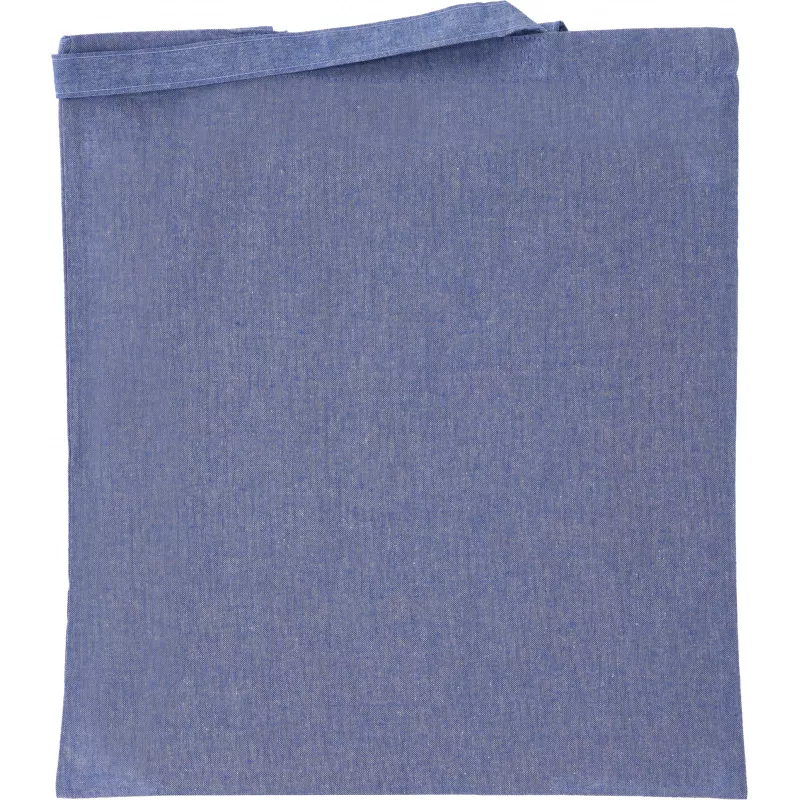 Torba bawełniana z recyklingu z długimi uszami 140 g/m2 LAMBERTO - niebieski (6235804)