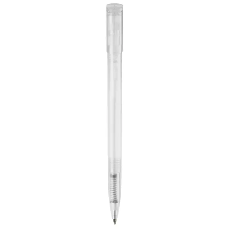 Długopis plastikowy Deniro Frosty - biały  mrożony (LT87952-N5401)