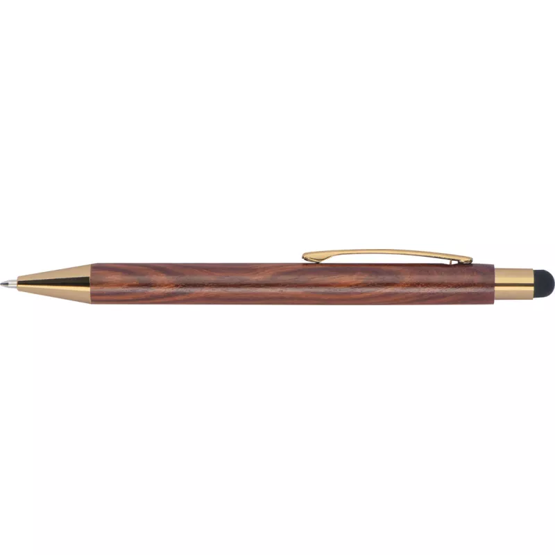 Długopis drewniany touch pen BILZEN - brązowy (219201)
