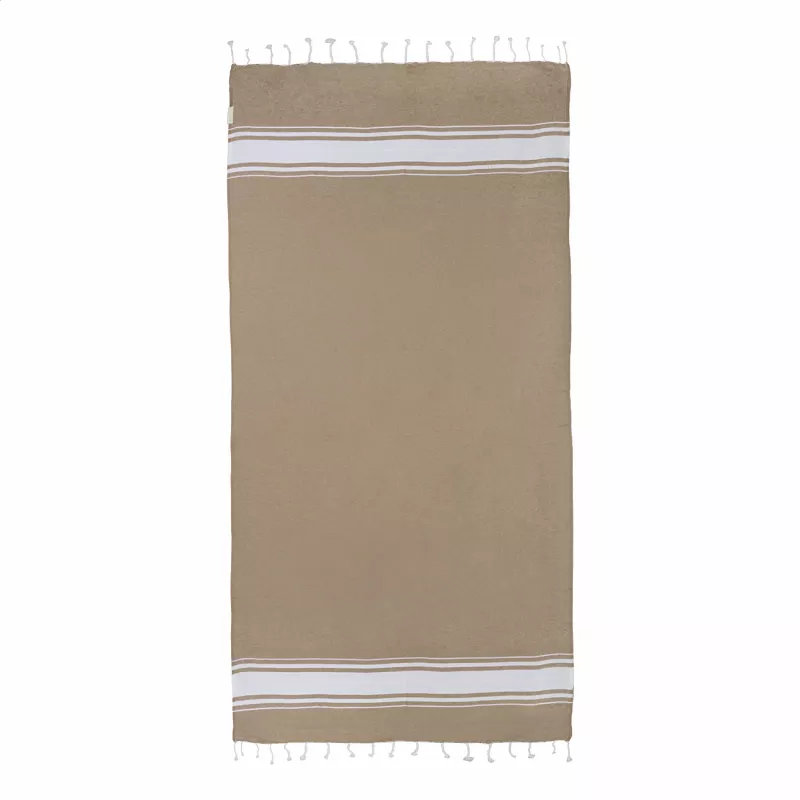 Cancun ręcznik plażowy z recyklingowanej bawełny - naturalny-a (AP800607-00)