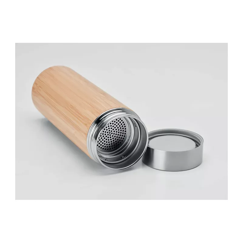 Termos w bambusowej obudowie 400 ml BATUMI - Drewna (MO9421-40)